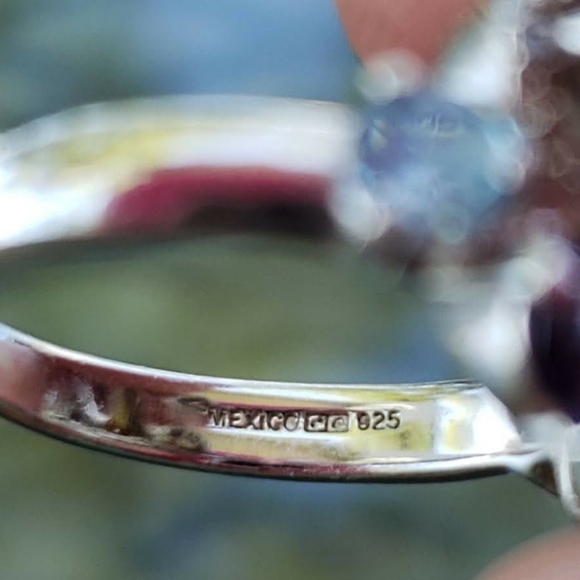 Multi stone semi prescious ring - Picture 3 of 11